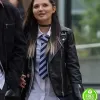 GET EVEN MIA MCKENNA-BRUCE (BREE) BLACK LEATHER JACKET