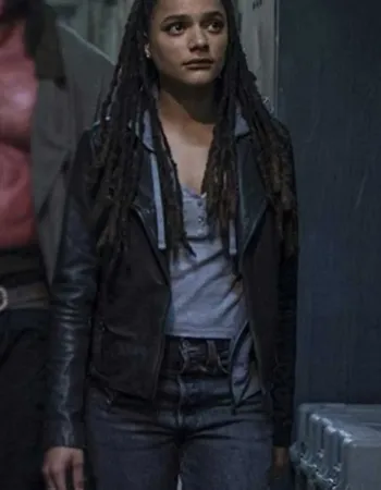 HELLBOY SASHA LANE ( ALICE MONAGHAN) BLACK JACKET