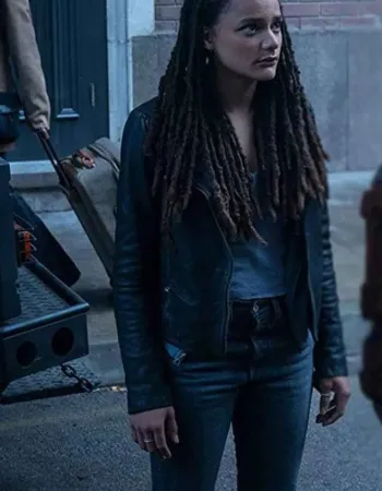 HELLBOY SASHA LANE ( ALICE MONAGHAN) BLACK JACKET