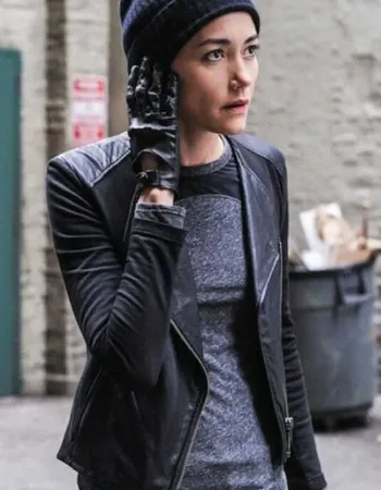 HOSTAGES SANDRINE HOLT LEATHER JACKET