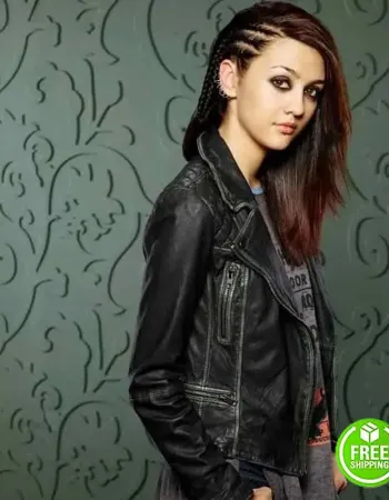 HOW TO GET AWAY WITH MURDER KATIE FINDLAY (REBECCA SUTTER) BLACK LEATHER JACKET HOW TO GET AWAY WITH MURDER KATIE FINDLAY (REBECCA SUTTER) BLACK LEATHER JACKET