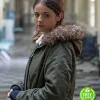 IN MY SKIN GABRIELLE CREEVY (BETHAN GWYNDAF) GREEN COTTON JACKET 
