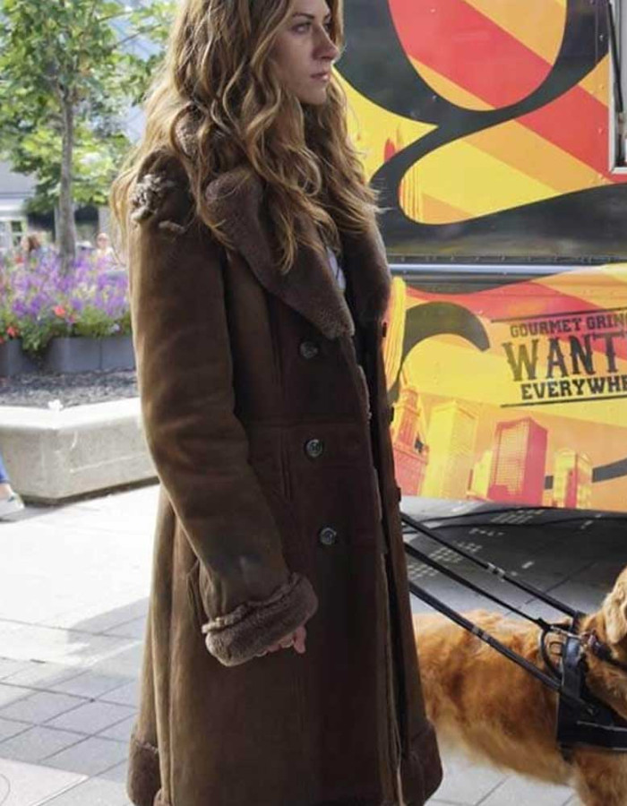 In the Dark Perry Mattfeld Murphy Mason Shearling Coat In the Dark Perry Mattfeld Murphy Mason Shearling Coat
