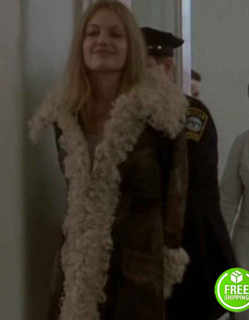 Girl Interrupted Angelina Jolie Lisa Rowe Brown Suede Leather Coat