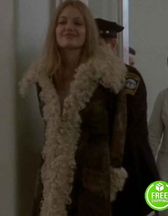 Girl Interrupted Angelina Jolie Lisa Rowe Brown Suede Leather Coat