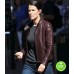 JACK REACHER: NEVER GO BACK COBIE SMULDERS (MAJOR SUSTAN TURNER) MAROON LEATHER JACKET