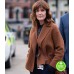 THE STRANGER SIOBHAN FINNERAN (JOHANNA GRIFFIN) BROWN WOOL JACKET