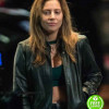 A STAR IS BORN LADY GAGA (ALLY) BLACK LEATHER JACKET A STAR IS BORN LADY GAGA (ALLY) BLACK LEATHER JACKET