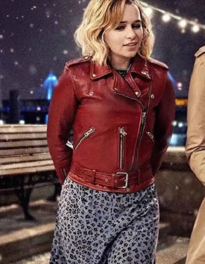 LAST CHRISTMAS EMILIA CLARKE RED JACKET