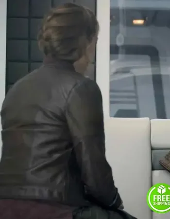 LOST IN SPACE MOLLY PARKER (MAUREEN ROBINSON) BLACK LEATHER JACKET