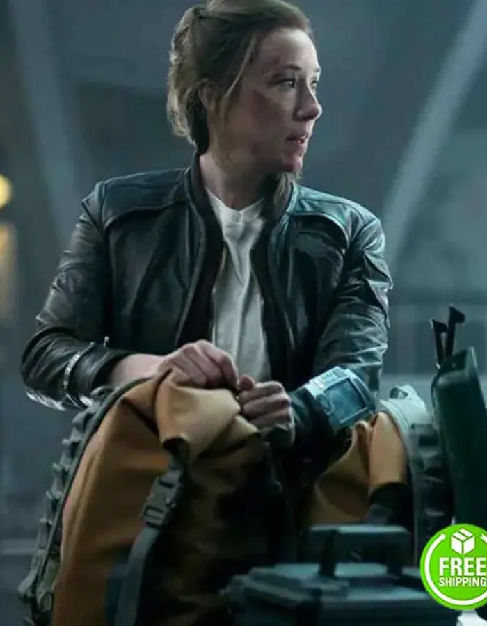 LOST IN SPACE MOLLY PARKER (MAUREEN ROBINSON) BLACK LEATHER JACKET LOST IN SPACE MOLLY PARKER (MAUREEN ROBINSON) BLACK LEATHER JACKET