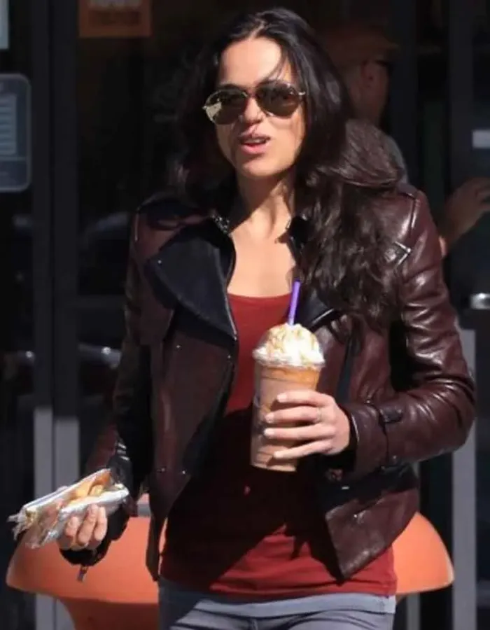 MAYTE MICHELLE RODRIGUEZ LEATHER JACKET