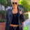 MILEY CYRUS BLACK MOTORCYCLE LEATHER JACKET