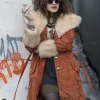 MR. ROBOT CARLY CHAIKIN BROWN COAT MR. ROBOT CARLY CHAIKIN BROWN COAT