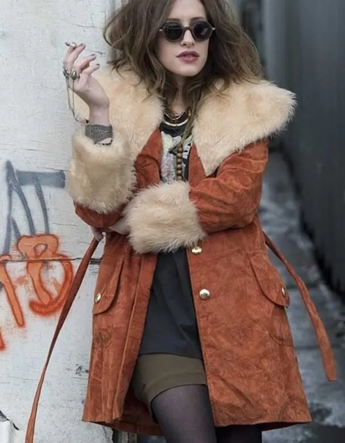 MR. ROBOT CARLY CHAIKIN BROWN COAT MR. ROBOT CARLY CHAIKIN BROWN COAT