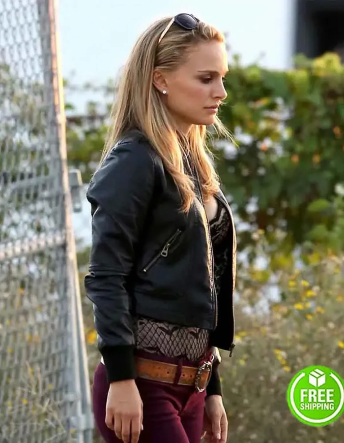 SONG TO SONG NATALIE PORTMAN (RHONDA) BLACK LEATHER JACKET SONG TO SONG NATALIE PORTMAN (RHONDA) BLACK LEATHER JACKET