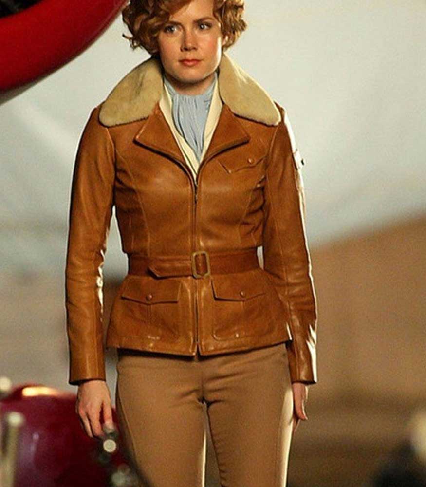 NIGHT AT THE MUSEUM 2 AMY ADAMS LEATHER JACKET