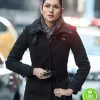 Power Lela Loren Angela Valdes Black Trench Coat