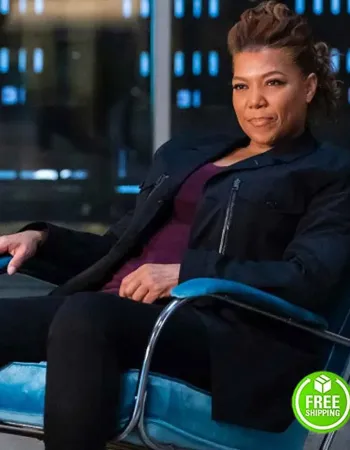 THE EQUALIZER 2021 QUEEN LATIFAH (ROBYN MCCALL) BLACK COAT THE EQUALIZER 2021 QUEEN LATIFAH (ROBYN MCCALL) BLACK COAT