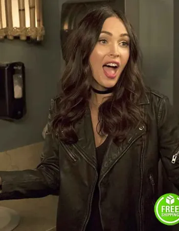 NEW GIRL MEGAN FOX (REAGAN) BLACK LEATHER JACKET