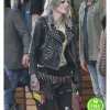 GUNS AKIMBO SAMARA WEAVING (NIX) BLACK LEATHER JACKET