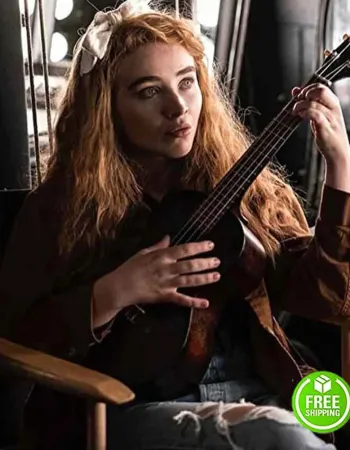 CLOUDS SABRINA CARPENTER (SAMMY BROWN) BROWN COTTON JACKET