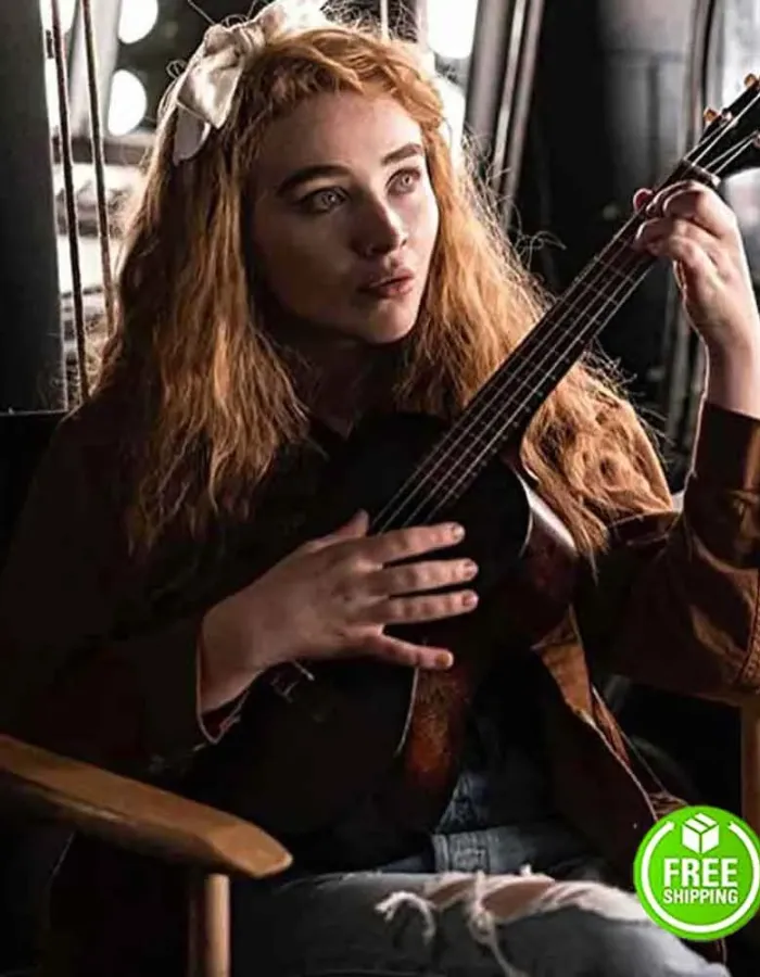 CLOUDS SABRINA CARPENTER (SAMMY BROWN) BROWN COTTON JACKET