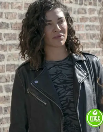 SHAMELESS JESSICA SZOHR (NESSA) BLACK LEATHER JACKET SHAMELESS JESSICA SZOHR (NESSA) BLACK LEATHER JACKET