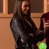 I AM NOT OKAY WITH THIS SOPHIA TATUM (JENNY TUFFIELD) BLACK LEATHER JACKET I AM NOT OKAY WITH THIS SOPHIA TATUM (JENNY TUFFIELD) BLACK LEATHER JACKET