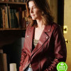 STUMPTOWN SEASON 2 COBIE SMULDERS (DEX PARIOS) RED LEATHER JACKET STUMPTOWN SEASON 2 COBIE SMULDERS (DEX PARIOS) RED LEATHER JACKET