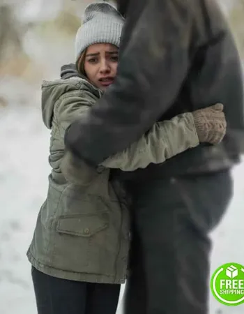 SWEET GIRL ISABELA MERCED (RACHEL COOPER) GREEN HOODED COTTON JACKET