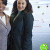 CHRISTMAS COMES TWICE TAMERA MOWRY-HOUSLEY (CHERYL JENKINS) BLACK TRENCH COAT