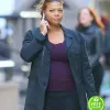 THE EQUALIZER 2021 QUEEN LATIFAH (ROBYN MCCALL) BLACK COAT THE EQUALIZER 2021 QUEEN LATIFAH (ROBYN MCCALL) BLACK COAT