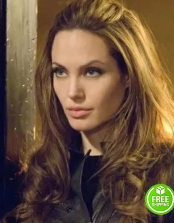 THE ETERNALS ANGELINA JOLIE (THENA) BLACK LEATHER JACKET