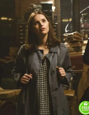 THE LAST LETTER FROM YOUR LOVER FELICITY JONES (ELLIE HAWORTH) COAT