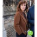 THE STRANGER SIOBHAN FINNERAN (JOHANNA GRIFFIN) BROWN WOOL JACKET
