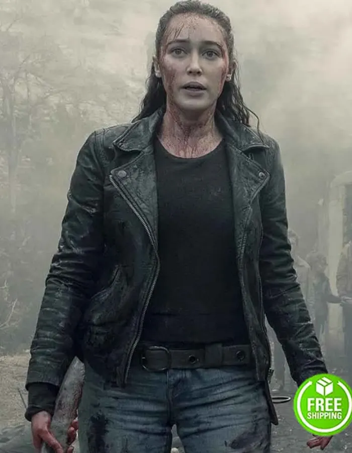 FEAR THE WALKING DEAD ALICIA DUNHAM CAREY (ALICIA CLARK) BLACK LEATHER JACKET FEAR THE WALKING DEAD ALICIA DUNHAM CAREY (ALICIA CLARK) BLACK LEATHER JACKET