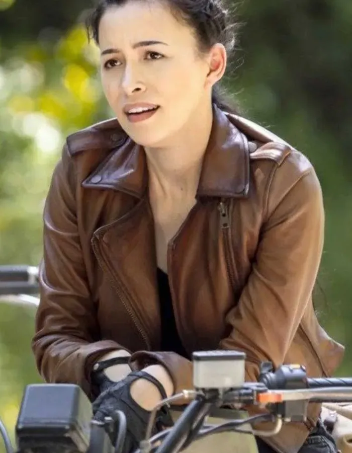 THE WALKING DEAD SEASON 9 ROSITA ESPINOSA LEATHER JACKET THE WALKING DEAD SEASON 9 ROSITA ESPINOSA LEATHER JACKET