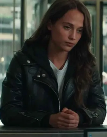 TOMB RAIDER ALICIA VIKANDER (LARA CROFT) LEATHER JACKET