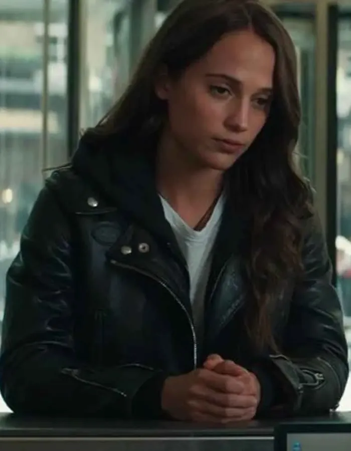TOMB RAIDER ALICIA VIKANDER (LARA CROFT) LEATHER JACKET
