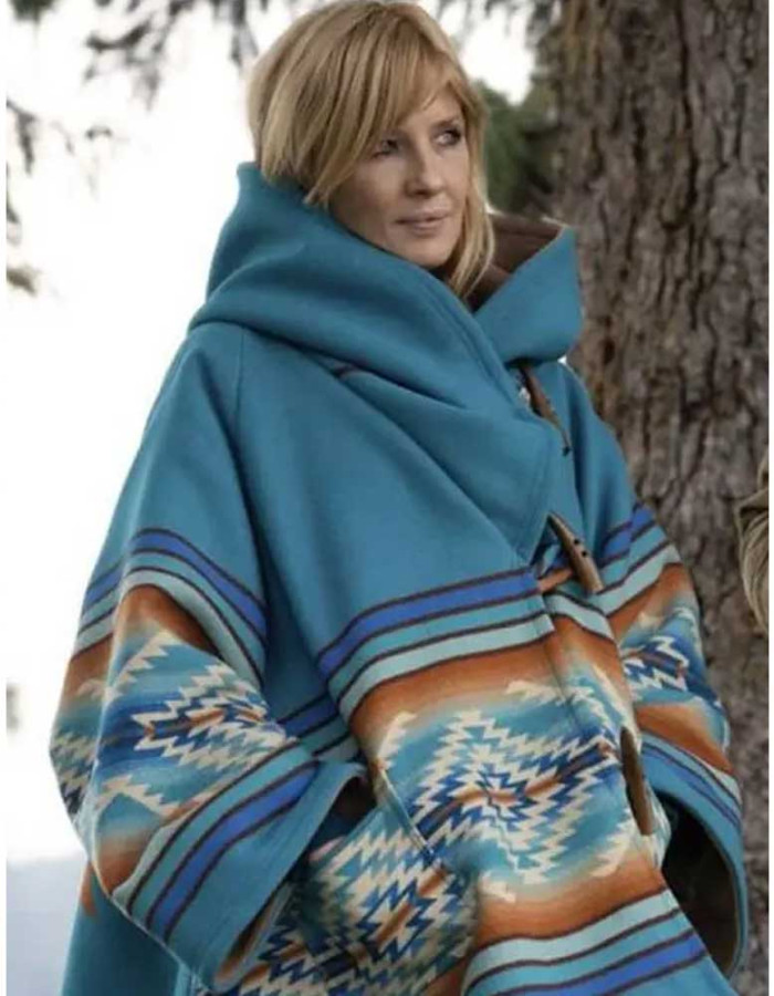 YELLOWSTONE BETH DUTTON BLUE COAT