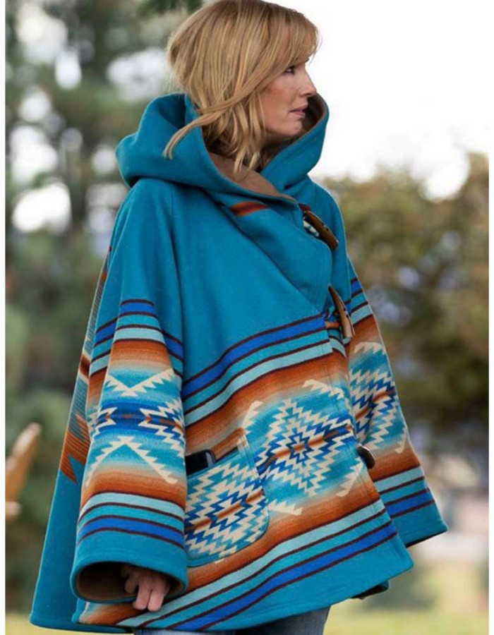 YELLOWSTONE BETH DUTTON BLUE COAT