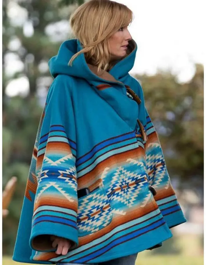 YELLOWSTONE BETH DUTTON BLUE COAT YELLOWSTONE BETH DUTTON BLUE COAT