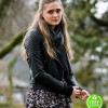 A MILLION LITTLE THINGS LIZZY GREENE (SOPHIE DIXON) BLACK LEATHER JACKET