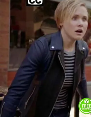 AMERICAN HORROR STORY ALISON PILL (IVY MAYFAIR-RICHARDS) BLACK LEATHER JACKET