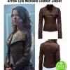 ARROW AUDREY MARIE ANDERSON (LYLA MICHAELS) BROWN LEATHER JACKET
