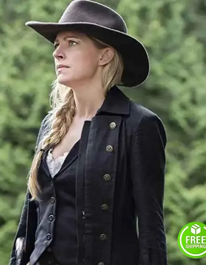 LEGENDS OF TOMORROW SEASON 5 JES MACALLAN (AVA SHARPE) BLACK TRENCH COAT