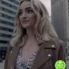 BATWOMAN BRIANNE HOWEY (REAGAN) BROWN SUEDE LEATHER JACKET