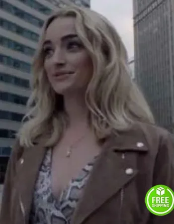 BATWOMAN BRIANNE HOWEY (REAGAN) BROWN SUEDE LEATHER JACKET