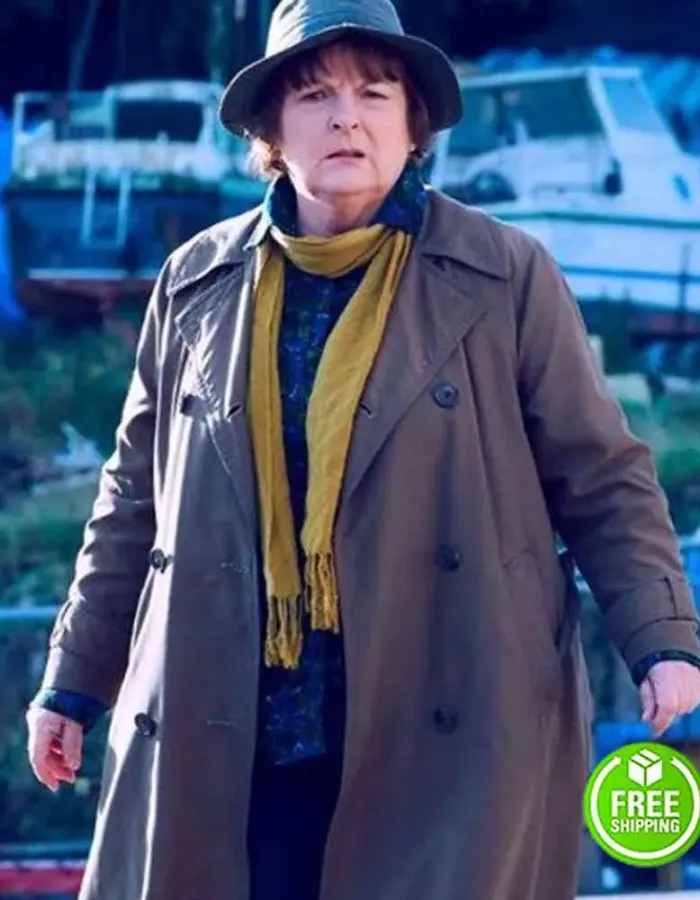 Vera Brenda Blethyn Vera Stanhope Brown Trench Coat